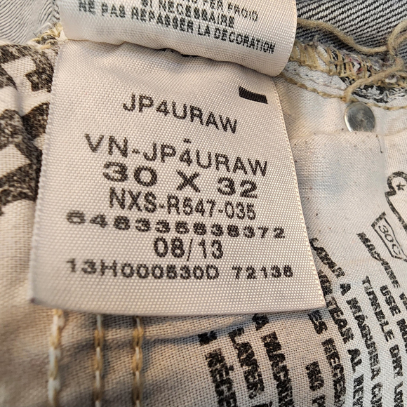 Vans V66 Slim Straight Jeans 30x32 Gravel Grey Stovepipe Skate Denim - Picture 6 of 8